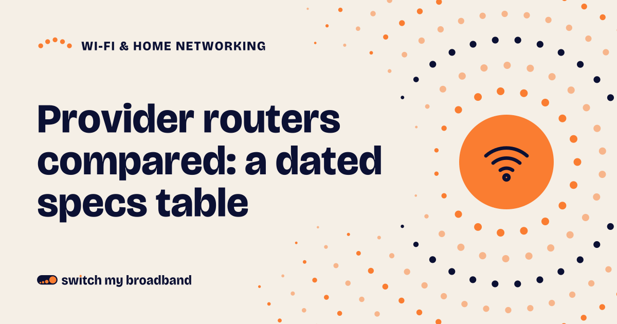 Provider routers compared: a dated specs table