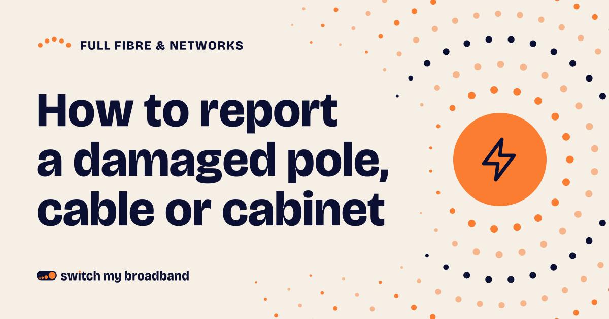 How to report a damaged pole, cable or cabinet