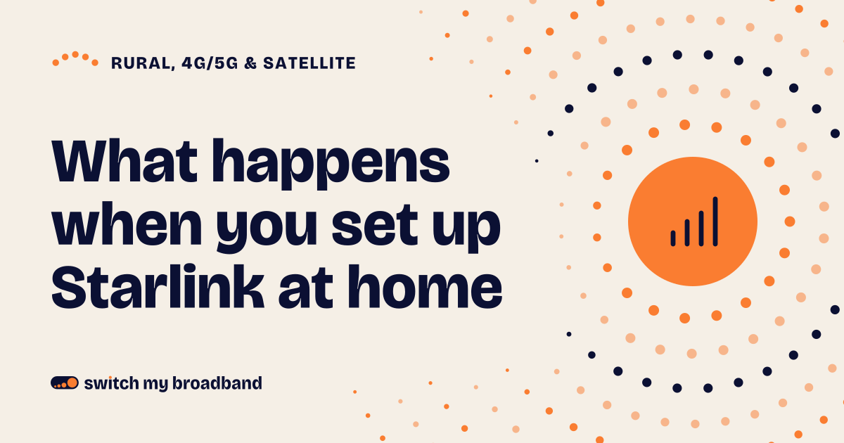 What happens when you set up Starlink at home